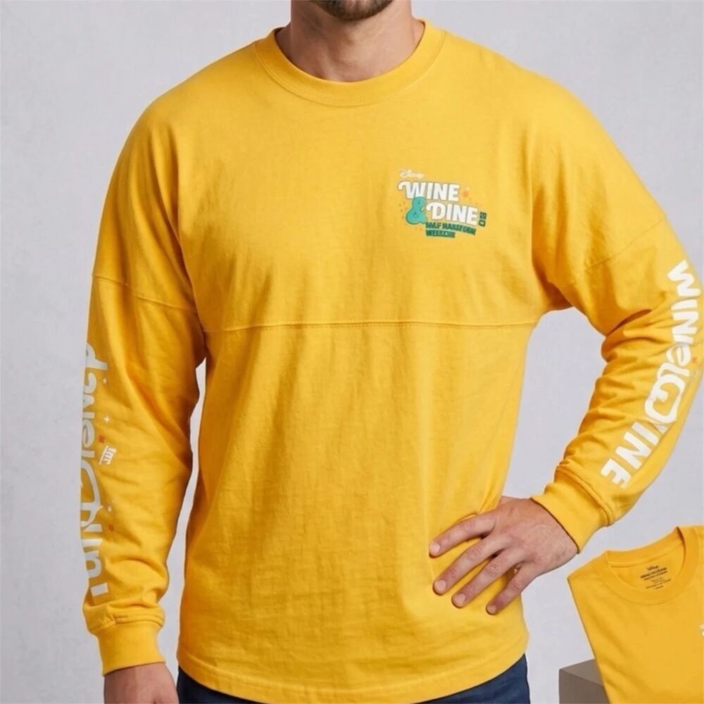 Disney Parks runDisney Unisex XL Wine & Dine Marathon Weekend Spirit Jersey New